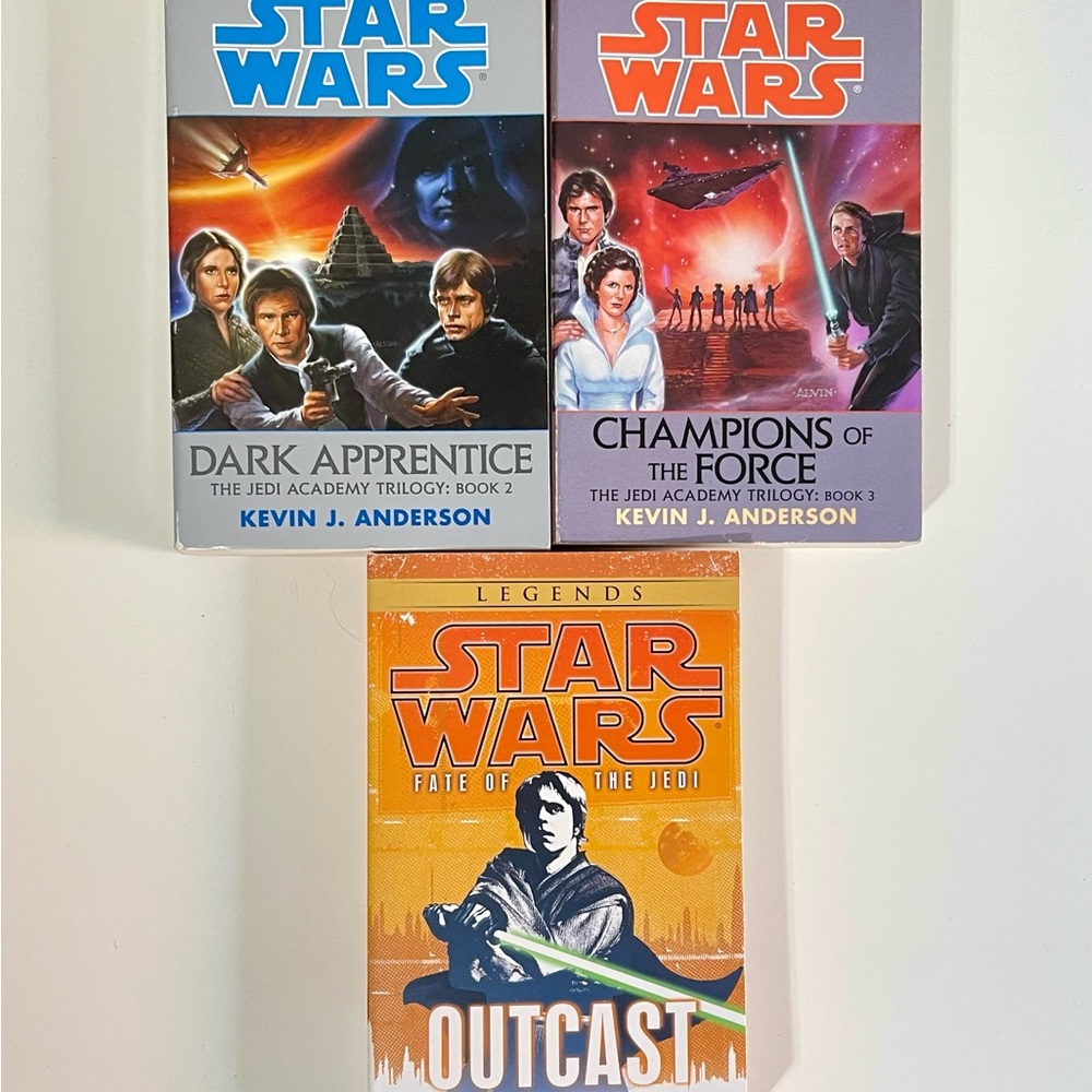Star Wars Paperbacks~ Dark Apprentice/Champions of the Force/Fate of the Jedi